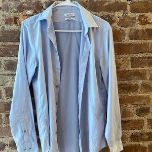 Blue Calvin Klein dress shirt size 14 1/2